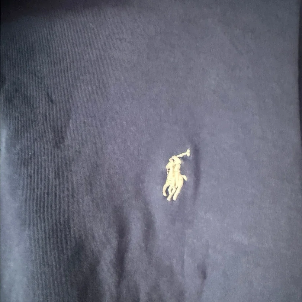 Polo Ralph Lauren Mens Navy Blue Short Sleeve Polo Shirt Size Large Classic Pony